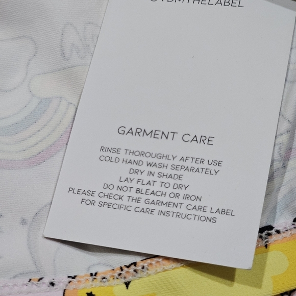 VDM The Label ✦ “Natalie” Fairyfloss Cover Up ✦ Rainbow Doodle Print Cinch Tie M - Picture 8 of 15